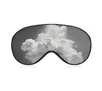 A Cloud Floating Sleep Mask Light Blocking Eye Cover Polyester Eye Mask with Elastic Strap Blindfold for Side Sleeper Sleeping Masks Face Hugging for Women Men Travel