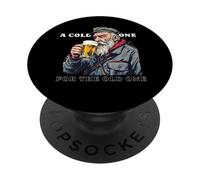 A Cold One for the Old One Soldier Beer Enthusiasts PopSockets Adhesive PopGrip