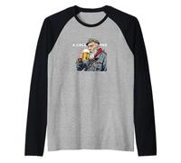 A Cold One for The Old One Soldier Beer Enthusiasts Raglan Baseball Tee