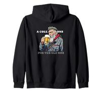 A Cold One for the Old One Soldier Beer Enthusiasts Zip Hoodie