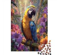 A Colorful Parrot in The Jungle Jigsaw Puzzles Challenge Toy Educational Games Home Decoration for Adults& Teenager Age 14 Years Up 70x50cm/1000pcs