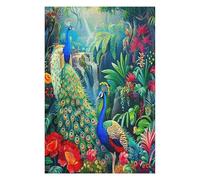 A Colorful Peacock 1000 Piece Jigsaw Puzzle for All Ages Feathers Shimmering Jigsaw Thoughtful Housewarming Gift Family Game Night Vibrant Design Stress Reliever 1000 PCS