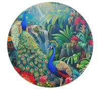 A Colorful Peacock 195 Piece Circular Puzzle Feathers Shimmering Animal Shape Learning Through Play Educational Puzzle for Kids & Adults Idea Home Decor 195 PCS