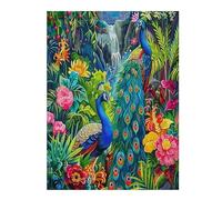 A Colorful Peacock 500 Piece Jigsaw Puzzle for All Ages Feathers Shimmering Jigsaw Evening Wind Down Activity Challenging Fun Home Decor Stress Relief 500 PCS