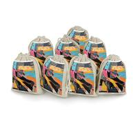 A Colorful Quilt 8 PCS Muslin Bags with Drawstring Sachet Bags Empty Small Cotton Drawstring Bag Muslin Reusable & Washable Cotton Bag for Herb Spice Candy Soap Jewelry Wedding Gift Pouches