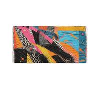 A Colorful Quilt Desk Mat Non-Slip Office Desk Mat 23.6" X 11.8" Large Mouse Pad with Rubber Base Waterproof Desk Writing Pad for Office and Home