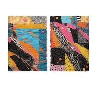 A Colorful Quilt Leather Passport Holder Covers Case Minimalist Passport Sleeve Travel Wallet Passport Book Holders for Women Men, style, 20.3x13.8cm