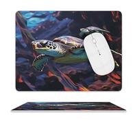 A Colorful Tropical Sea Turtle Mouse Pad Mouse Mat 10 X 8 Inch