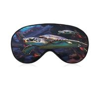A Colorful Tropical Sea Turtle Sleep Mask Eye Mask Travel Eye Cover