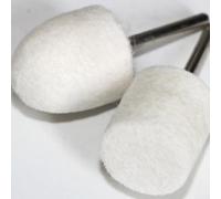 A Complete Collection of Ten Wool Felt Mounted Polishing Tools With Reliable Performance and Standardized Size at the Attached Shank (3mm)