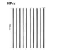 A Comprehensive Set Ten Pieces of Precision Engineered High Speed Steel Bars at a Standard Length of 100mm (3mm)
