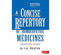 A CONCISE REPERTORY OF HOMEOPATHIC MEDICINES
