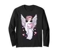 A contemplative angel holds a heart in his hands 1 - Fan Fun Long Sleeve T-Shirt