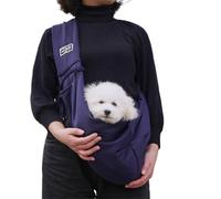 A convenient polyester mesh backpack for cat and dog bags when going out (dark blue)