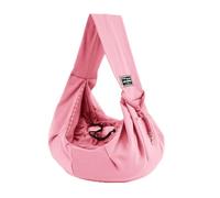 A convenient polyester mesh backpack for cat and dog bags when going out (pink)