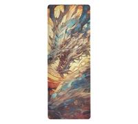 A Cool Japanese Anime Dragon yoga mats for home workout for exercise printed, non slip, hot yoga towel non slip and bag tapete para ejercicio 71x26 inches