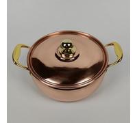 A Copper Pot for 2 People, Suitable for a Variety of Cooking Options and The First Choice for Middle-Aged and Elderly Couples (17 cm). (Gas Stove)