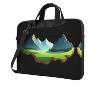 A corner of the mountain Printed Laptop Crossbody Bag Crossbody Briefcase Easy To Use When Traveling For Business 14 inch