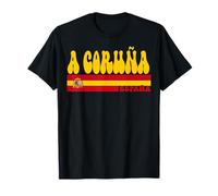 A CORUÑA City Spain Vintage Aesthetic Summer Vacation T-Shirt