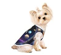 a Cosmic Voyage Pet Breathable Sleeveless T-shirt L for Small Dogs and Cats Soft, Lightweight, Stylish