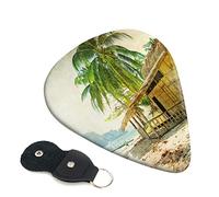 A Cottage by The Sea Printed Guitar pick Guitar Plectrums for Acoustic Guitar Electric Guitar Bass Guitar - Guitar Accessories - 6 Pack 0.46mm