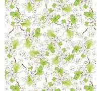 A Country Walk by Debbie Shore Organic Cotton Prints Fabric by 1 Metre Pre Cut 44'' Wide 100% Cotton Craft Fabric Material for Quilting, Dressmaking (Blossom Off White, Half Metre)