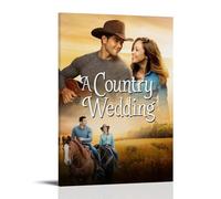 A Country Wedding Poster Romantic Moive Canvas Wall Art Printing For Wall Decor08x12inch(20x30cm) Frame-style-1