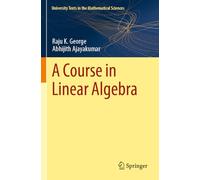 A Course in Linear Algebra (University Texts in the Mathematical Sciences)