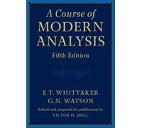 A Course of Modern Analysis