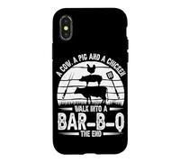 A Cow A Pig And A Chicken Walk Into A Bar-b-que Grilling Case for iPhone X/XS