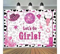 A cowboy girl bachelor party background banner suitable for birthdays holidays parties with multiple sizes to choose from