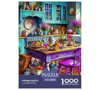 A Cozy Kitchen 1000 Piece Jigsaw Puzzle for Adults Educational Game A Cozy Room Family Puzzle Game Birthday Gifts for Decompression And Wall Decor38x26cm/1000pcs
