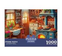 A Cozy Kitchen 1000 Piece Jigsaw Puzzle for Adults Educational Game Challenge Toy A Cozy Room Family Puzzle Game Birthday Gifts Beautiful Decoration Puzzle38x26cm/1000pcs