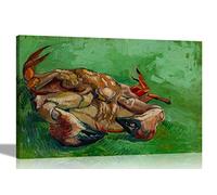 A Crab on it's Back by Vincent Van Gogh Canvas Wall Art Prints l Home, Living Room, Bedroom Decor l Abstract Pictures 30 x 20cm (12 x 8 inches) A4