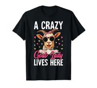 A Crazy Goat Lady Lives Here T-Shirt