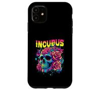 A Crow Left Skull Morning And Flower Incubus View Halloween Case for iPhone 11