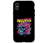 A Crow Left Skull Morning And Flower Incubus View Halloween Case for iPhone X/XS