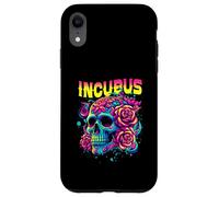 A Crow Left Skull Morning And Flower Incubus View Halloween Case for iPhone XR