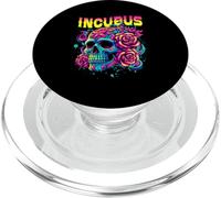 A Crow Left Skull Morning And Flower Incubus View Halloween PopSockets PopGrip for MagSafe