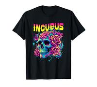 A Crow Left Skull Morning and Flower Incubus View Halloween T-Shirt