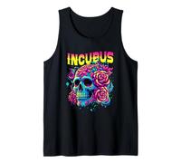 A Crow Left Skull Morning and Flower Incubus View Halloween Tank Top