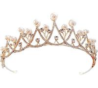 A Crown King Queen Wedding Tiara Bride Headpiece Party Crystal Hair Jewelry Wedding Hair Accessories