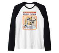 A Cure For Stupid Sarcastic Retro Vintage Funny Adult Humor Raglan Baseball Tee