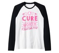 A Cure Worth Fighting for | Breast Cancer Raglan Baseball Tee