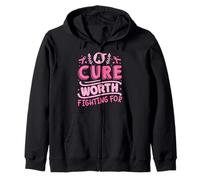A Cure Worth Fighting For | Breast Cancer Zip Hoodie