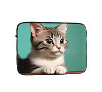 A Curious Cat Laptop Inner Bag 15 Inch Laptop Sleeve Case For Laptop Briefcase Carrying Bag Pouch Skin Cover