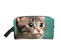 A Curious cat Large Capacity Toiletry Bag, Lightweight Travel Wash Bag with Padding, for Men Women
