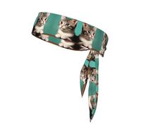A Curious Cat Sports Head Tie. Comfortable, Breathable, Fashionable, Unisex, Suitable for Running, Yoga, Fitness and Other Sports.