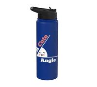 A Cute Angle Math Geometry Teacher Funny Algebra Math Club Stainless Steel Insulated Water Bottle