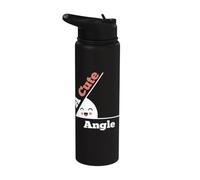 A Cute Angle Math Geometry Teacher Funny Algebra Math Club Stainless Steel Insulated Water Bottle